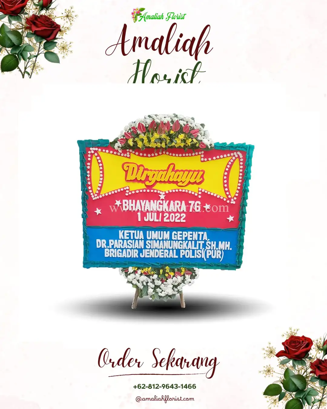 Papan Bunga HUT Ulang Tahun Tugu Selatan
